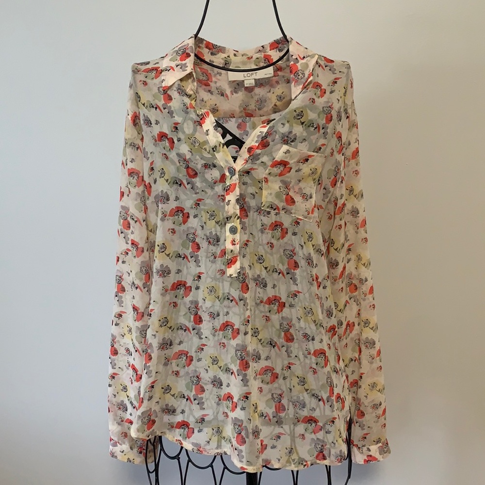 Sheer Blouse from Loft